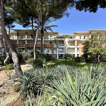 Le Palm, Climatise Pour 4 Personnes Avec Vue Et Piscine Sur Le Port D'hyeres